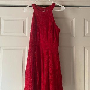 Speechless Red Lace Dress